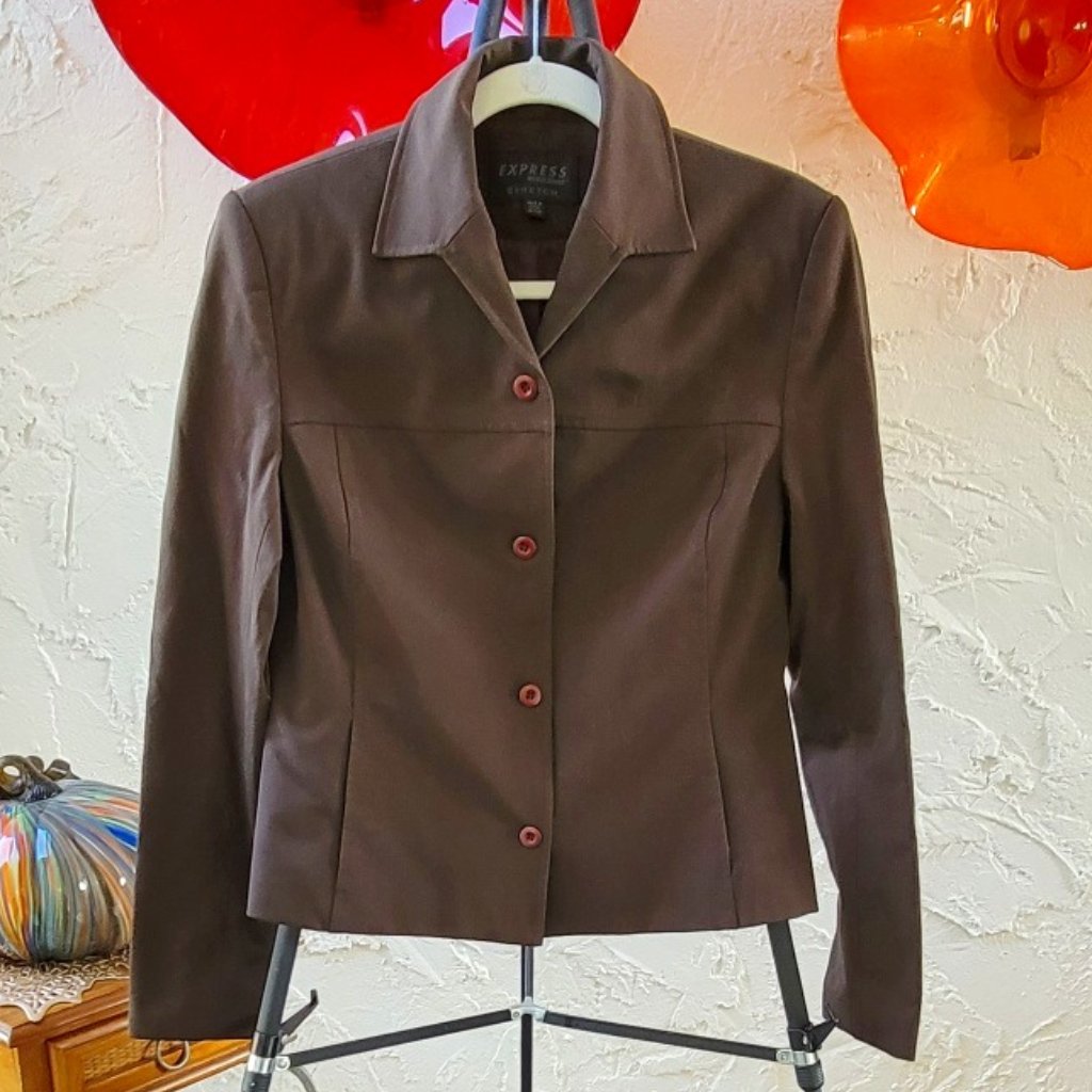 Express Stretch Brown Jacket